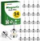 Metal magnetic push pins 24 sets silver thumbtacks for cork boards walls and bulletin board decoration